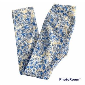 Lilly Pulitzer Blue White Stripe Sz 00 Pants